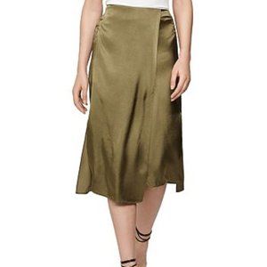NWT Reiss Amalie Satin Midi Skirt Size 6